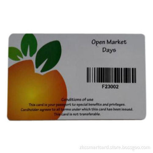 Barcode PVC card